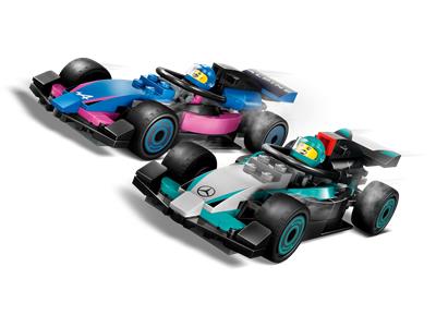60444 LEGO City Formula 1 F1 Garage & Mercedes-AMG & Alpine Cars - Image 3
